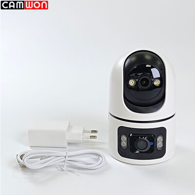Two Way Audio Indoor WiFi Camera Dual Lens HD Wireless WiFi Camera 4MP
