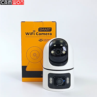 Dual Lens Indoor WiFi Camera 4MP Wireless IP PTZ Camera 5V Night Vision
