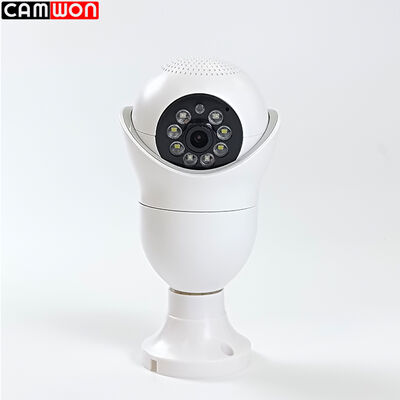 Smart 360 Degree CCTV Camera 2.4Ghz Light Bulb WiFi Camera OEM / ODM