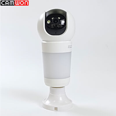 360 Degree PTZ Network Camera OEM / ODM Light Bulb Home Security Camera