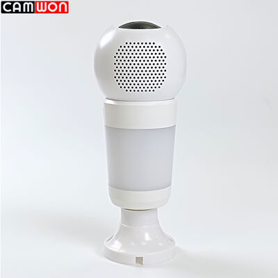 360 Degree PTZ Network Camera OEM / ODM Light Bulb Home Security Camera