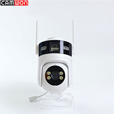 4MP WIFI Dual Lens Outdoor Wireless Human Detection Two Way Audio Security Cctv Camera