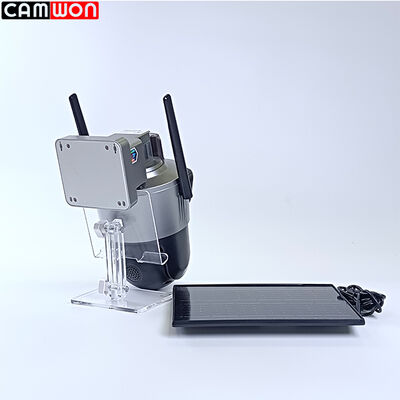 AOV Solar Powered Outdoor Camera 24h Recording Battery Operated Security Camera With Dual Lens