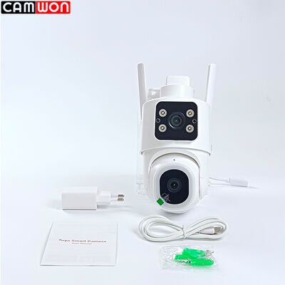 Tuya Dual Lens Cameras 6MP Wifi Outdoor Wireless Security Automatic Tracking Cameras