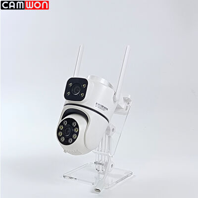 2MP WiFi Solar Powered Panel IP PTZ Camera Dual Lens Outdoor WiFi Security CCTV