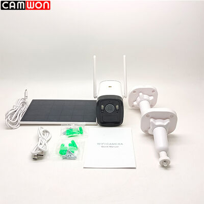 Solar Battery Powered Home WiFi Camera 2MP WiFi Bullet Camera Wireless With PIR Motion Sensor