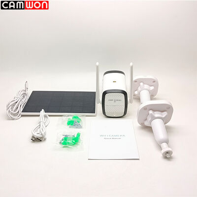 Solar Battery Powered Home WiFi Camera 2MP WiFi Bullet Camera Wireless With PIR Motion Sensor
