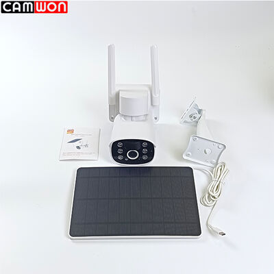 PIR Motion Bullet PTZ Camera Smart Solar Battery Security Camera 2MP