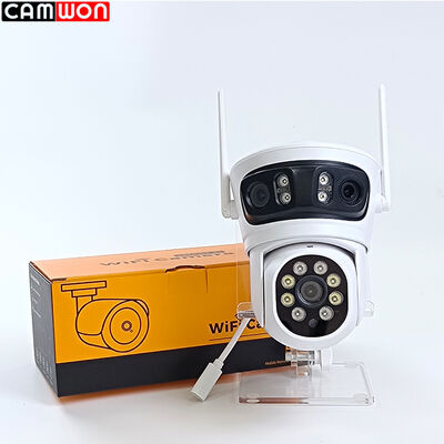 OEM / ODM Outdoor WiFi Camera Tuya Wireless WiFi PTZ Camera With 3 Lens 3 Screen