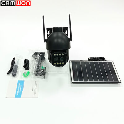 8W Solar Panel HD 4MP Security Camera Wireless WiFi Outdoor PTZ CCTV Surveillance Camera