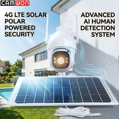 4G AOV Solar Camera Night Vision Humanoid Tracking Camera 3MP With Solar Panel
