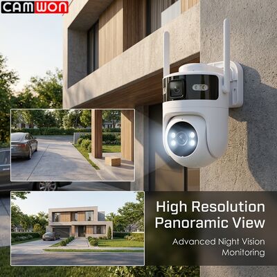 Motion Detection Multiple Lens Camera 8MP 4K Outdoor WiFi Security Camera SD And Cloud Storage