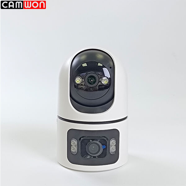 Wireless WiFi Indoor Security Camera Dual Lens 4MP AI Human Motion Detection Alert 