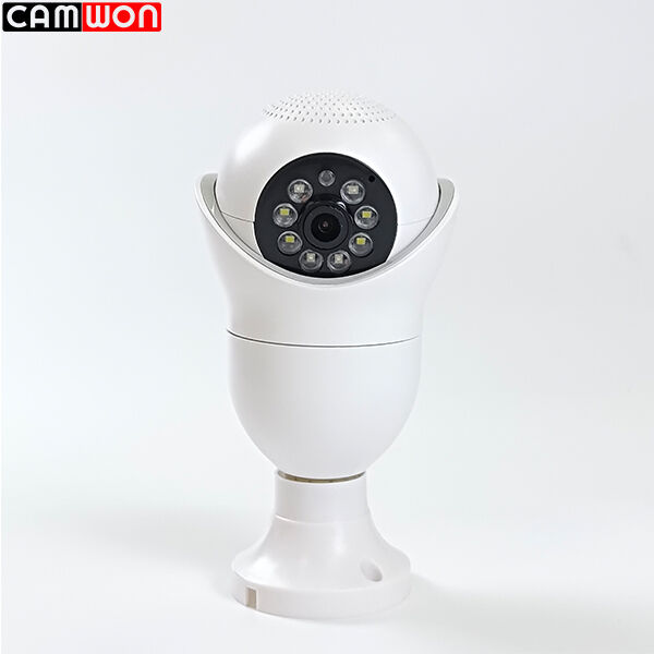 Smart 360 Degree CCTV Camera 2.4Ghz Light Bulb WiFi Camera OEM / ODM