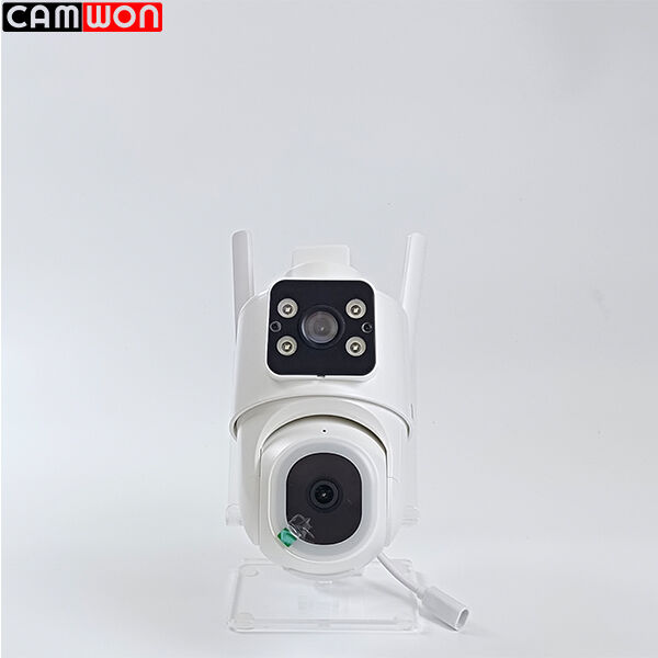 AI Dual Lens 6MP Security Camera 360° Wireless Tuya Smart WiFi OEM Factory Surveillance