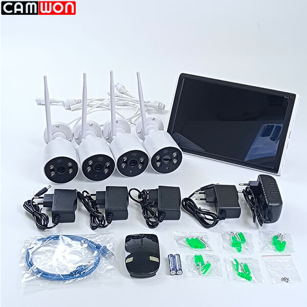 Outdoor LCD NVR System 4CH 8CH CCTV Security Camera System OEM / ODM