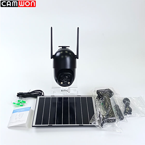 8MP Battery Powered Camera 2.4Ghz 5Ghz WiFi Solar Security Camera Two Way Audio