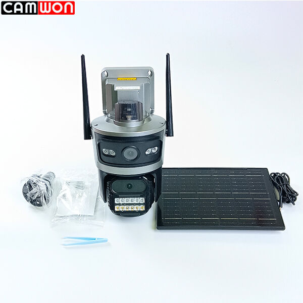 2MP Multiple Lens Camera Outdoor 4G Sim Card Camera 24 Hours Online Auto Tracking