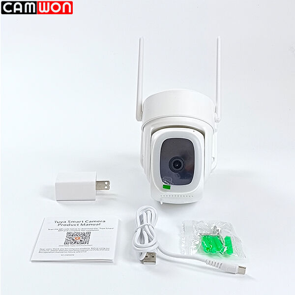 Tuya Outdoor WiFi Camera 360 Degree Pan Tilt Zoom Camera 2K 2.4Ghz