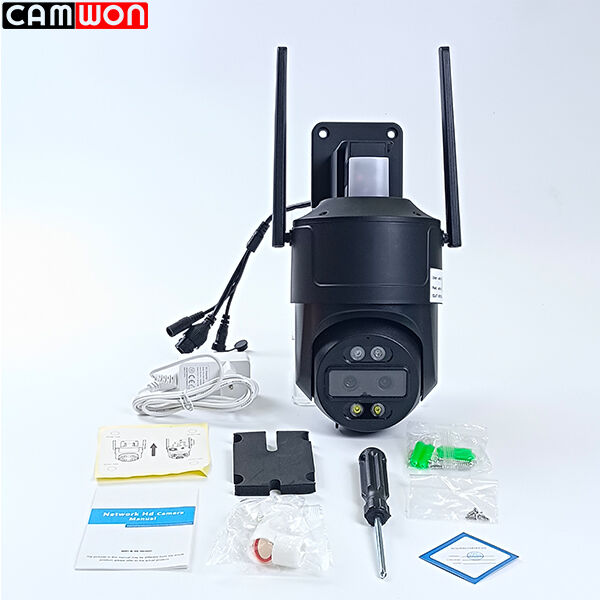 8MP Home WiFi Camera Dual Lens Outdoor Dome Security Camera Night Vision 4K