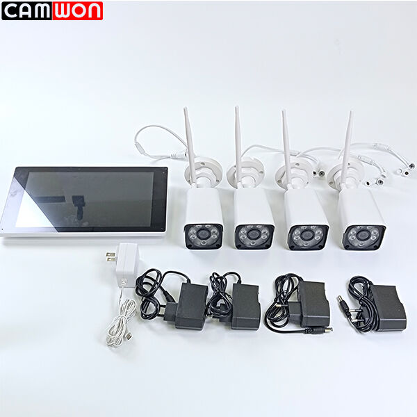 Tuya NVR Security Camera System Touchscreen LCD Outdoor Wireless Camera System 4CH 3MP