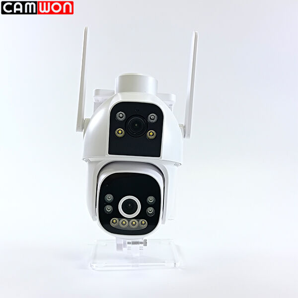 24/7 Video Recording Solar Outdoor Surveillance Camera 4G Dual Screen AOV Solar Camera