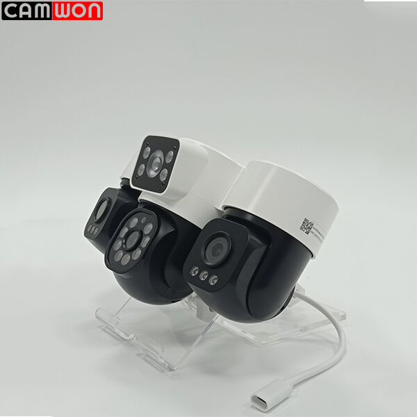 3 Lens 3 Screen Multiple Lens WiFi Outdoor Camera Auto Tracking Surveillance Camera