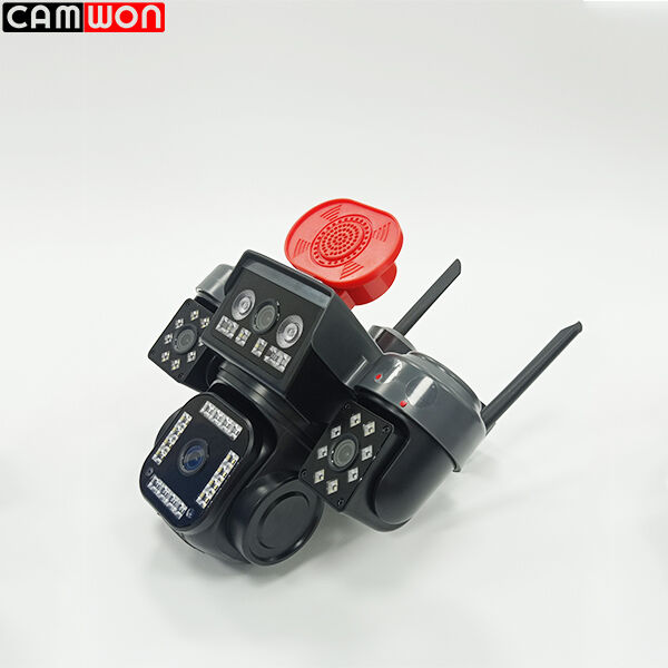 Four Lens 12X Zoom Security Cameras Smart AI Tracking Wireless WIFI Outdoor PTZ CCTV