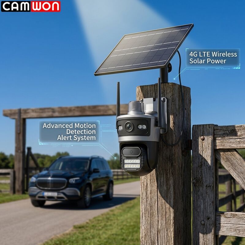 AOV Wireless Solar Security Camera 2MP 24 Hours Recording Camera 4G